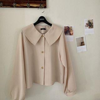 [lovb] Raglan-sleeve Sailor-collar Blouse