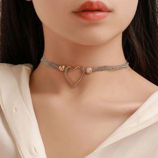 Heart Choker 4317 - 01 Kc Gold - One Size
