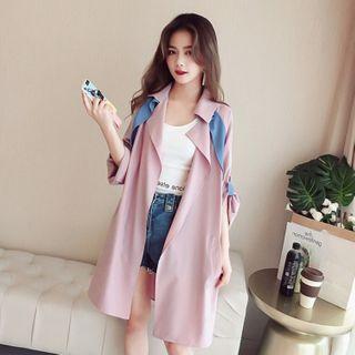 Balloon-sleeve Paneled Coat