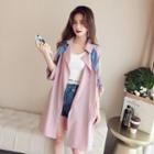 Balloon-sleeve Paneled Coat