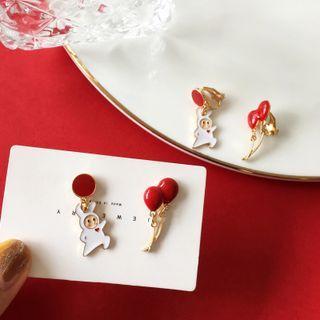 Cartoon Balloon Glaze Asymmetrical Earring