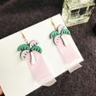 Palm Tree Drop Earring