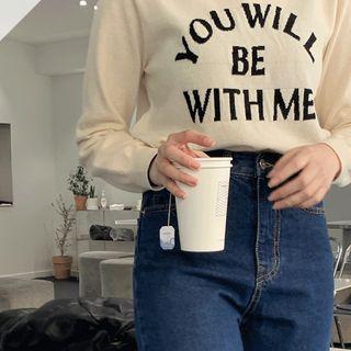 Crewneck Letter Woolen Sweater