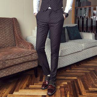 Patterned Dress Pants