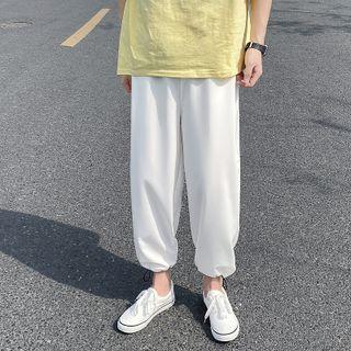 Elastic Waist Straight Leg Joggers