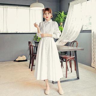 A-line Cotton Shirtdress