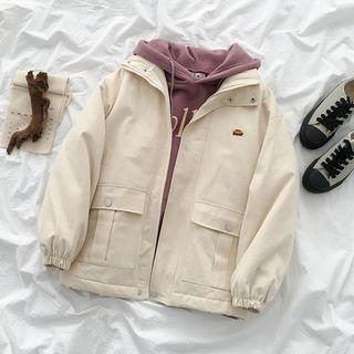 Lettering Hoodie / Zip Cargo Jacket