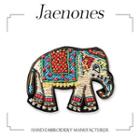 Embroidered Elephant Brooch Multicolor - One Size