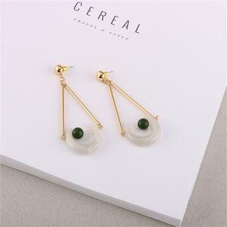 Resin Alloy Dangle Earring 1 Pair - As Shown In Figure - One Size
