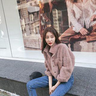 Faux-fur Short Trucker Jacket