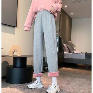 High-waist Straight-leg Sweatpants