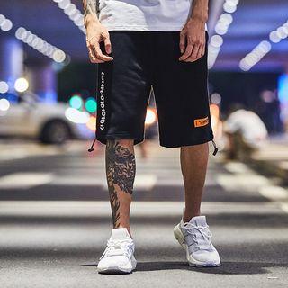 Lettering Knit Shorts