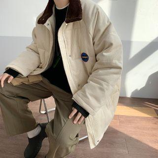 Couple Matching Corduroy Padded Zip-up Jacket