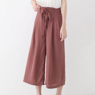 Bow Wide-leg Pants