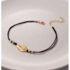 Shell Bracelet 20855 - 1pc - Gold & Black - One Size