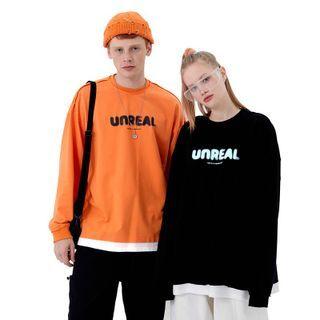 Couple Matching Unreal Lettering Sweatshirt