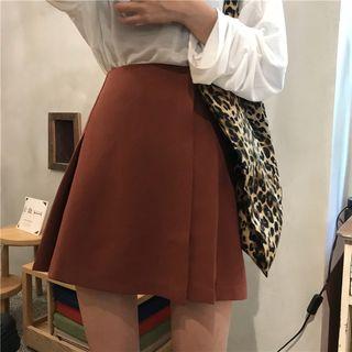 Plain Mini A-line Skort