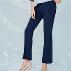 Boot-cut Pintuck-front Wide Leg Pants
