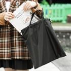 Plain Foldable Drawstring Shopper Bag