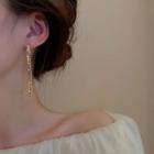 Alloy Threader Earring 1 Pair - Gold - One Size