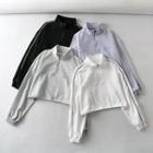 Half-zip Contrast Trim Sweatshirt
