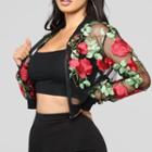Floral Embroidery Light Jacket