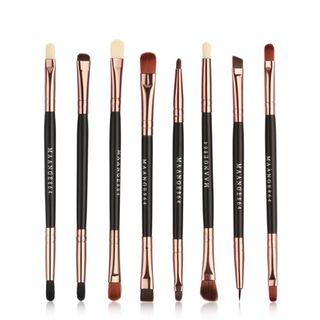 Set Of 8: Dual Head Makeup Brush As Shown In Figure - One Size