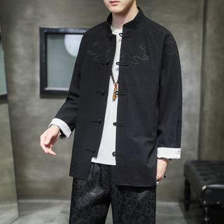 Frog-button Jacquard Jacket
