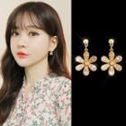 Floral Ear Stud S925 Sterling Silver - Gold - One Size
