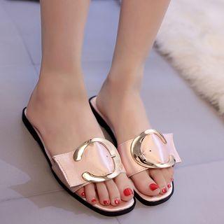 Buckle Slide Sandals