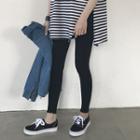 Ruffle-hem Leggings