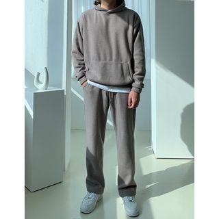 Set: Kangaroo Knit Hoodie + Drawcord Pants