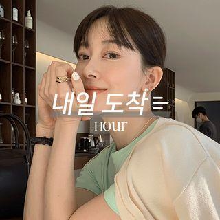 [hour] Daily Basic T-shirt