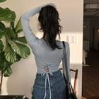 Tie-back Top Sky Blue - One Size