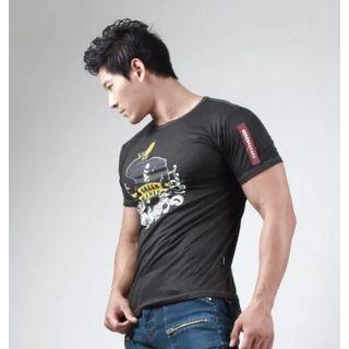 Gorilla Print Muscle-fit T-shirt