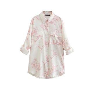 Linen Print Shirt