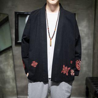 Chinese Knot Embroidered Open-front Jacket