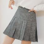 Inset Shorts Pleated Miniskirt In 2 Designs
