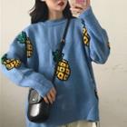 Pineapple Jacquard Sweater