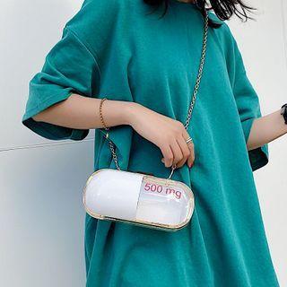 Transparent Pill Crossbody Bag