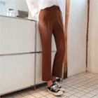 Seam-front Straight-cut Dress Pants