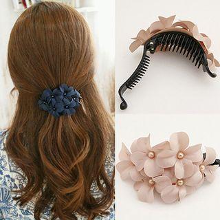 Flower Accent Hair Claw