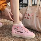 Heart Print High-top Sneakers