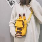 Canvas Crossbody Bag Yellow - One Size