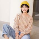 Striped Pullover Stripe - Nude Pink & Yellow & Blue - One Size