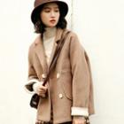 Long-sleeve Double-pocket Coat