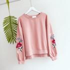 Embroidered Loose-fit Pullover