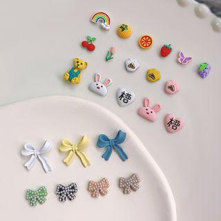 Set Of 5: Cartoon Nail Art Decoration (various Designs)