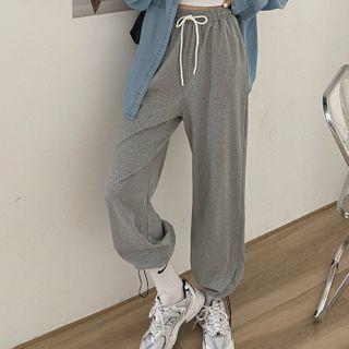 High-waist Loose-fit Jogger Pants