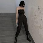 Strapless Jogger Jumpsuit
